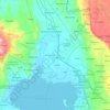 Malewa West ward topographic map, elevation, terrain
