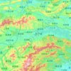 Wuning County topographic map, elevation, terrain