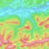 Ferlach topographic map, elevation, terrain