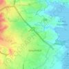 Dromolaxia topographic map, elevation, terrain