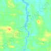 Rivière Duparquet topographic map, elevation, terrain