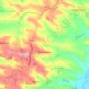Saint-Mézard topographic map, elevation, terrain