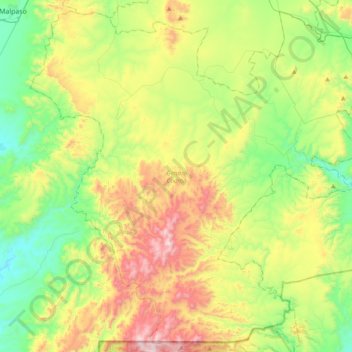 Genaro Codina topographic map, elevation, terrain