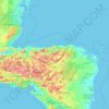 Honduras topographic map, elevation, terrain