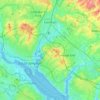 Eastleigh topographic map, elevation, terrain