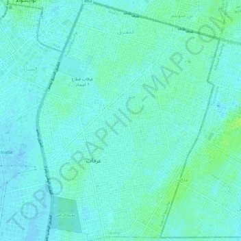 Arafat topographic map, elevation, terrain