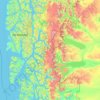 Southern Patagonian Ice Field topographic map, elevation, terrain