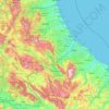 Abruzzes topographic map, elevation, terrain