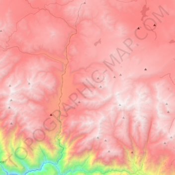 Tapay topographic map, elevation, terrain