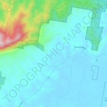 Yarrahapinni topographic map, elevation, terrain