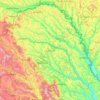 Botoșani topographic map, elevation, terrain