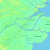 Kecamatan Kuala Indragiri topographic map, elevation, terrain