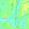 Tekonsha Township topographic map, elevation, terrain