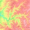 McDonald County topographic map, elevation, terrain