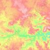 Msinga Local Municipality topographic map, elevation, terrain