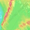 Oromocto Lake topographic map, elevation, terrain