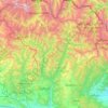 Dusheti Municipality topographic map, elevation, terrain