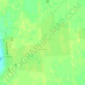 Ivanivka topographic map, elevation, terrain