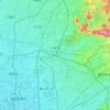 Komaki topographic map, elevation, terrain