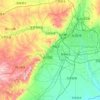 云冈区 topographic map, elevation, terrain