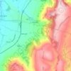 Stanway topographic map, elevation, terrain