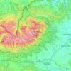 Hohe Tatra topographic map, elevation, terrain