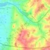 River Bourne topographic map, elevation, terrain