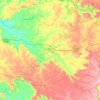 Brotas topographic map, elevation, terrain