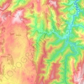 Riotorto topographic map, elevation, terrain