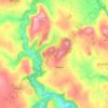 Wetton topographic map, elevation, terrain