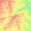 Lamar County topographic map, elevation, terrain