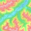 Häselgehr topographic map, elevation, terrain