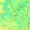 Khan Prek Pnov topographic map, elevation, terrain