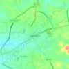 Lebanon topographic map, elevation, terrain