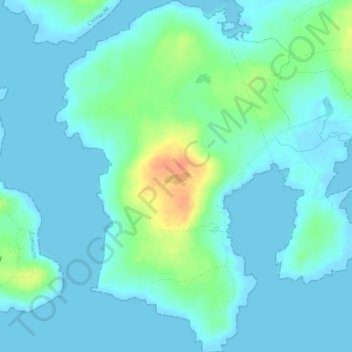 Rosroe topographic map, elevation, terrain