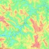 Bảo Lâm District topographic map, elevation, terrain