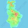 Tokunoshima topographic map, elevation, terrain