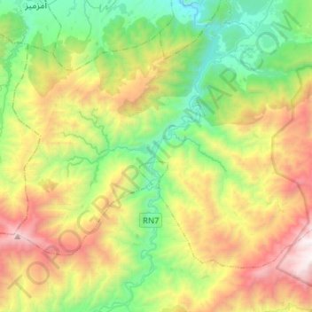 Imgdal topographic map, elevation, terrain