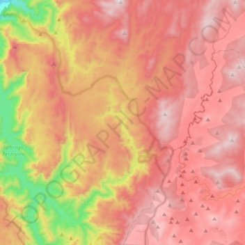 Yarrangobilly topographic map, elevation, terrain