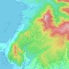 Chamarel topographic map, elevation, terrain