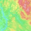 Paroisse de Brighton topographic map, elevation, terrain