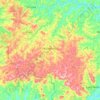 Muzambinho topographic map, elevation, terrain