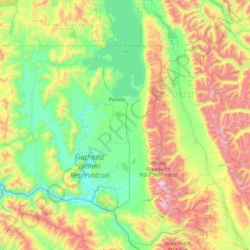Lake County topographic map, elevation, terrain