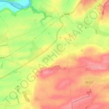 Shoreswood topographic map, elevation, terrain