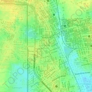 Abové topographic map, elevation, terrain