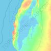 Lake Macleod topographic map, elevation, terrain