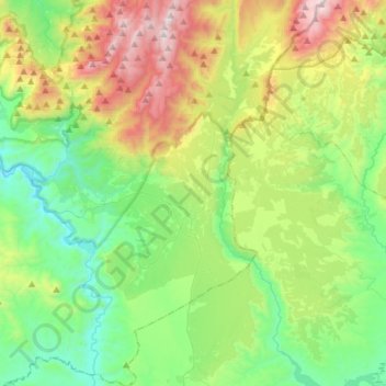 Pozo Alcón topographic map, elevation, terrain