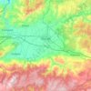 Düzce topographic map, elevation, terrain