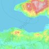 Mudanya topographic map, elevation, terrain