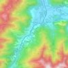 Cierp-Gaud topographic map, elevation, terrain